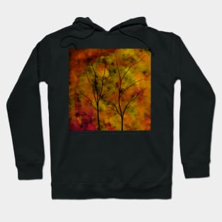 Autumn trees silhouette Hoodie